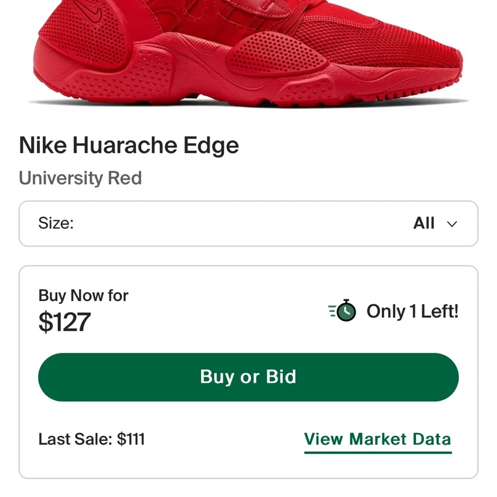 Nike Huarache Edge Red Shoes